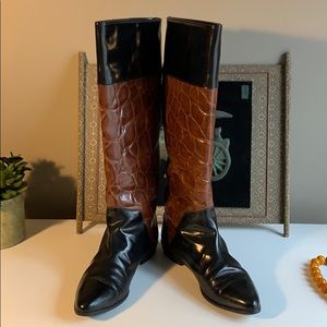 Stylish leather boots